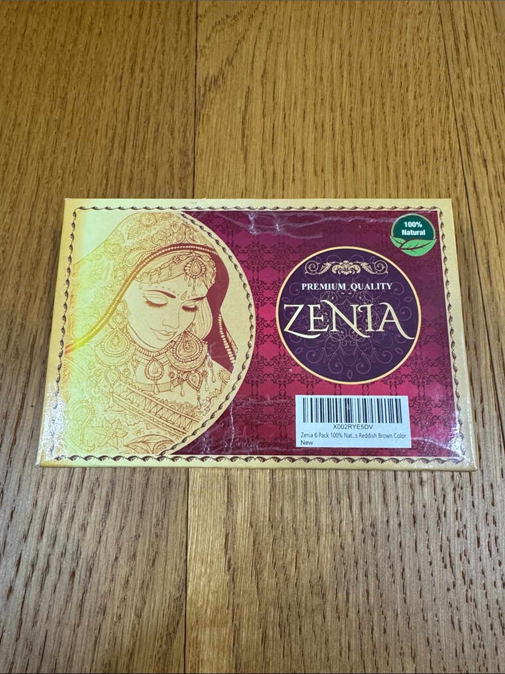 Zenia 6 Pack 100% Natural Ready to Use Henna Paste Hair Color Hair Dye Cones Red